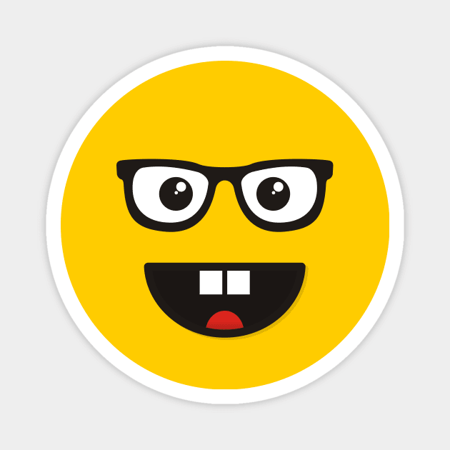 Nerd Face Magnet by sifis